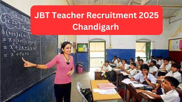 Chandigarh Teacher Recruitment 2025: Apply for 218 Posts
